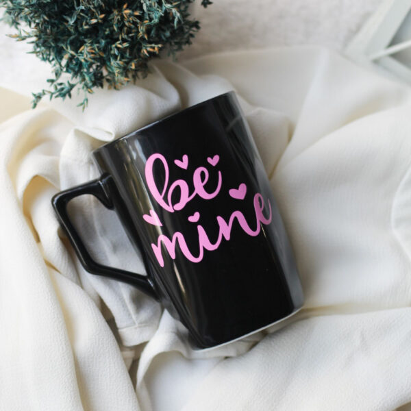 Be Mine Black mug